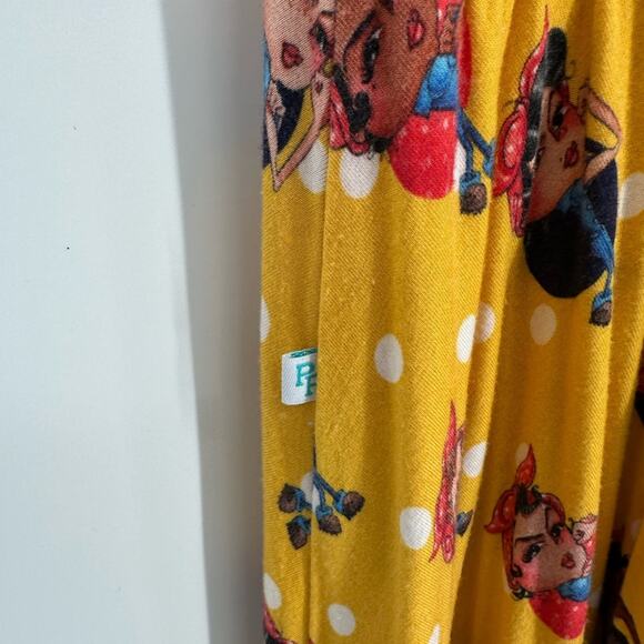 Bundle Posh Peanut Rosie Riveter Tiger Heart Cap Sleeve Ruffled Twirl Dress 10 - Picture 7 of 16